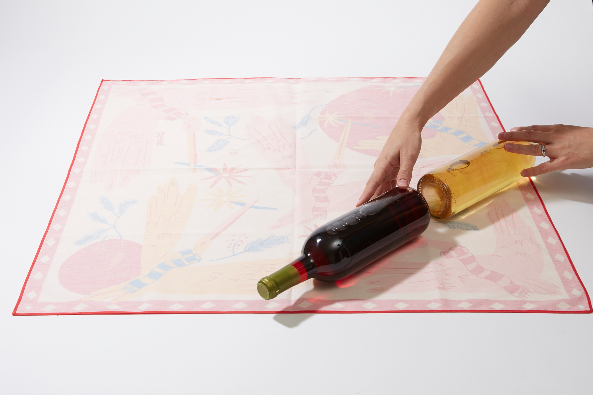 Wrappr Cómo hacer un portabotellas de vino con envoltura Furoshiki