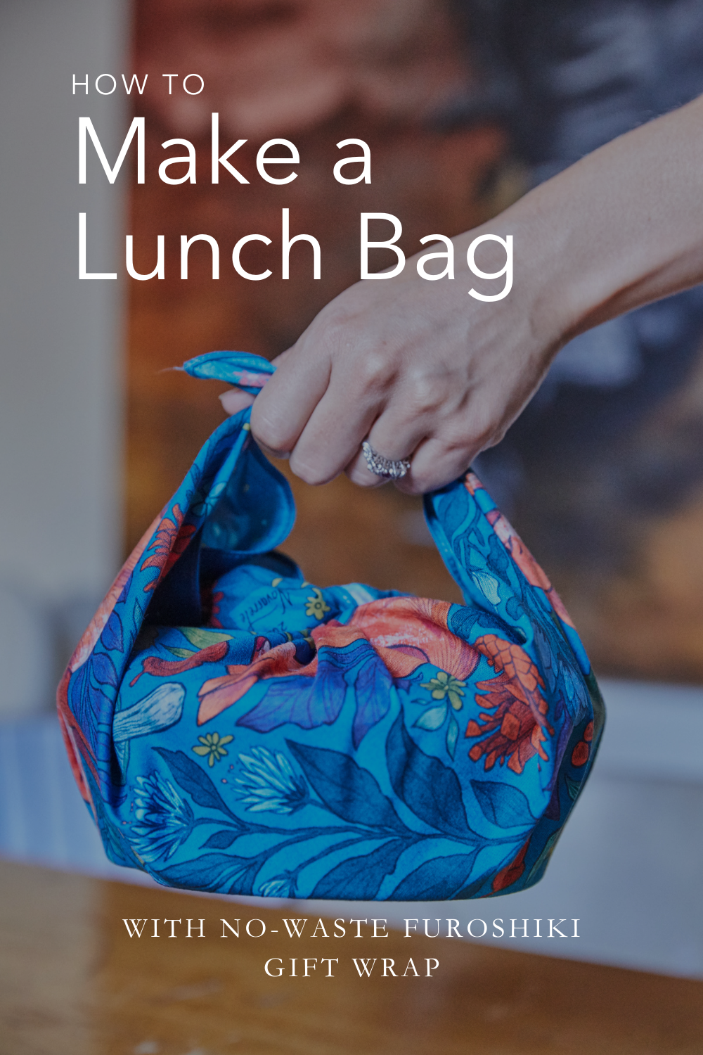 Cómo hacer una bolsa de almuerzo con Furoshiki