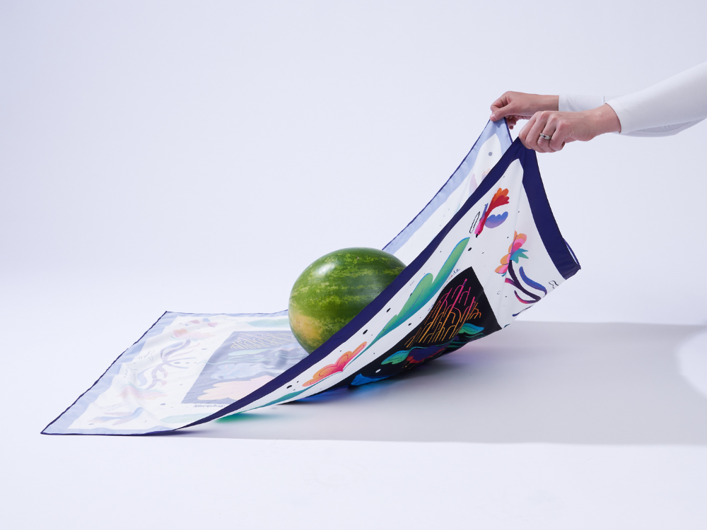 How to make a watermelon carrier with Furoshiki