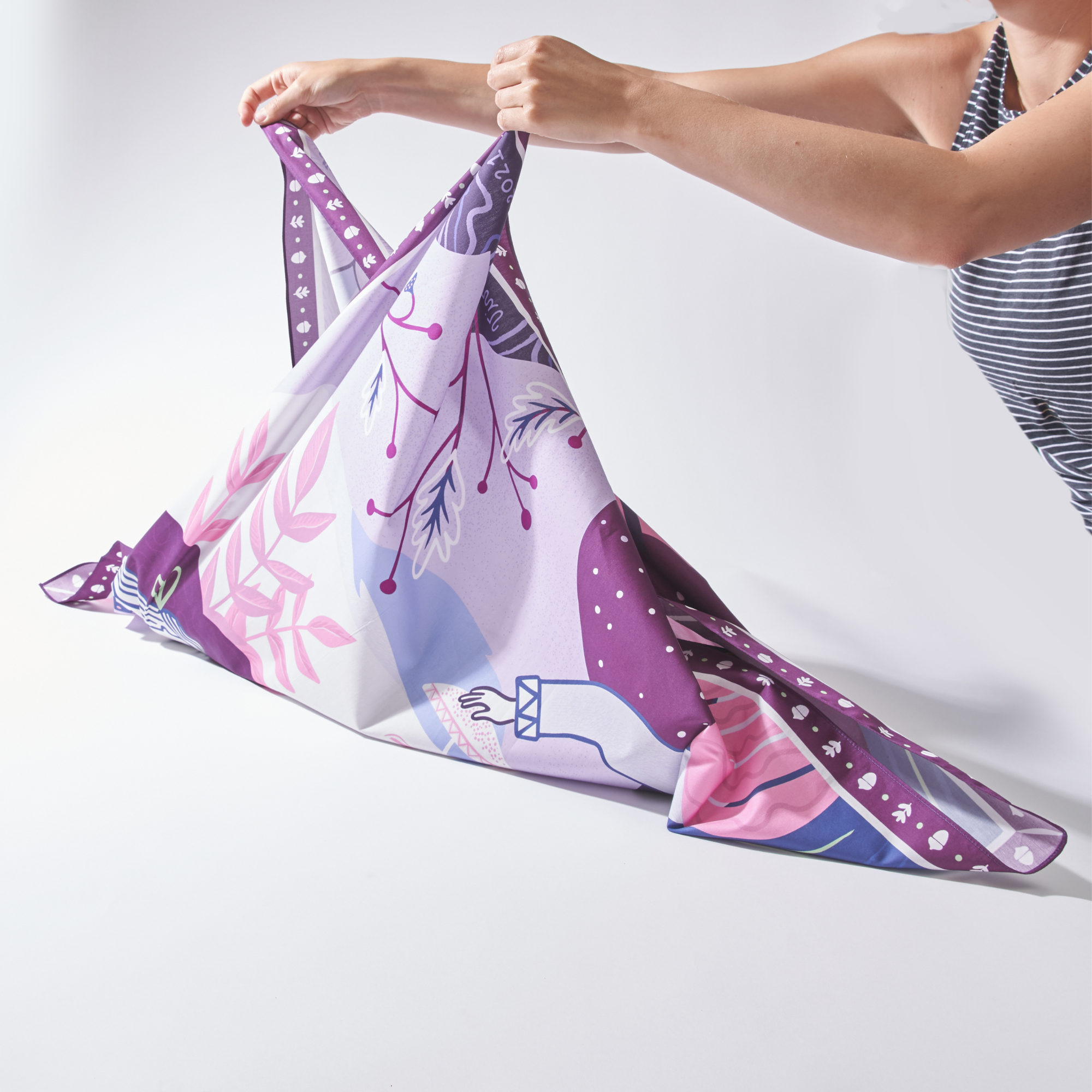 Wrappr comment fabriquer un support de tapis de yoga avec du furoshiki