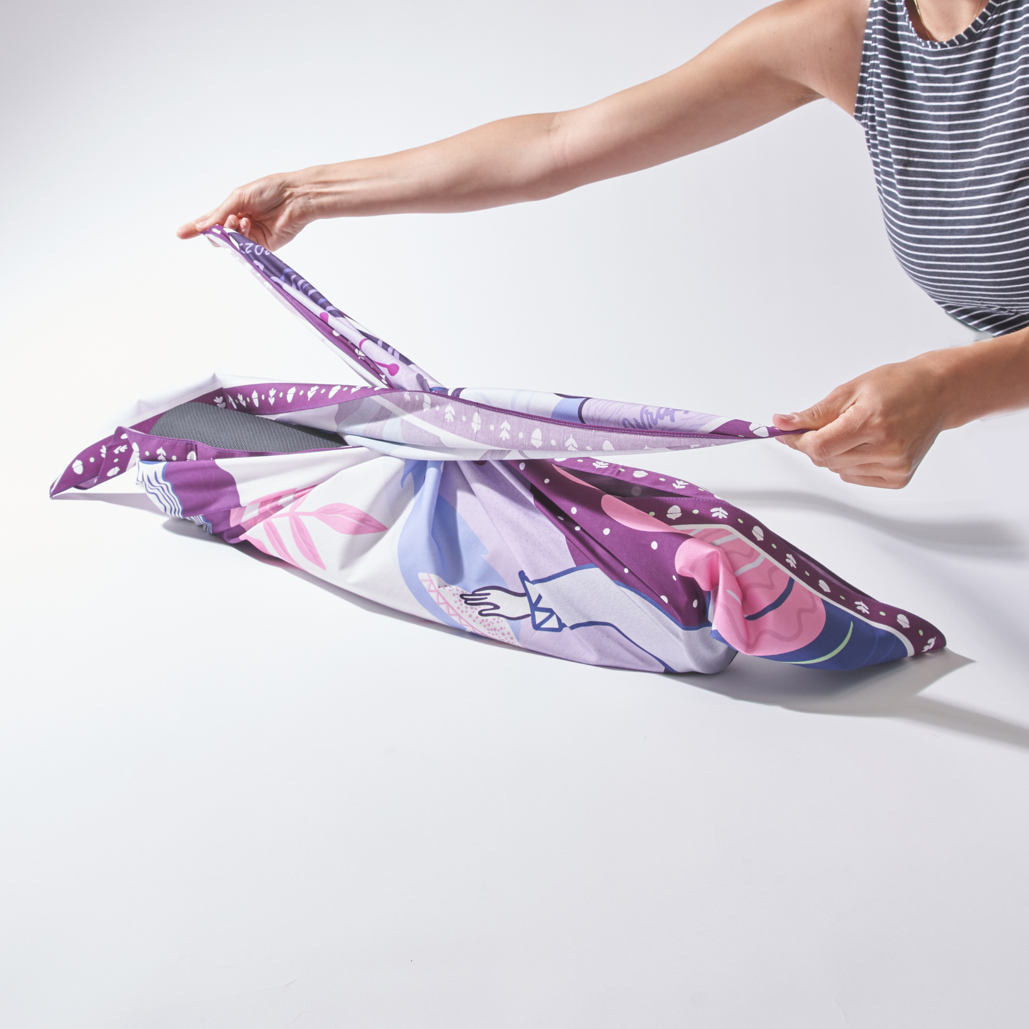 Wrappr comment fabriquer un support de tapis de yoga avec du furoshiki