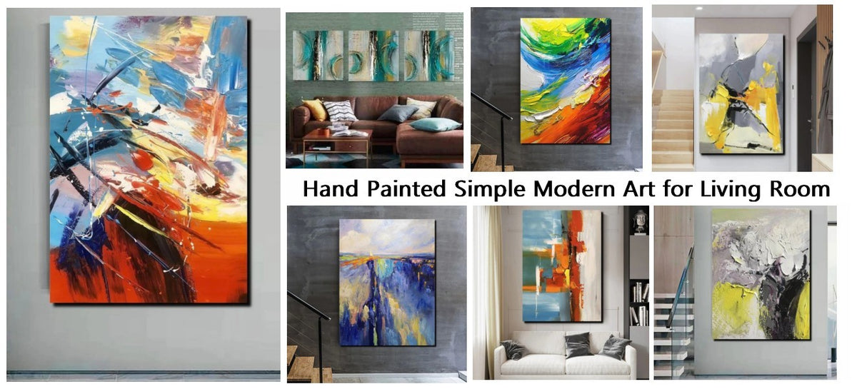 Simple Modern Art, Modern Abstract Paintings, Abstract Canvas Painting ...