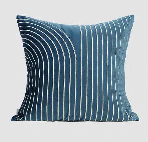 Blue Decorative Pillows, Large Throw Pillows for Living Room, Modern Sofa Pillow, Decorative Throw Pillows for Couch