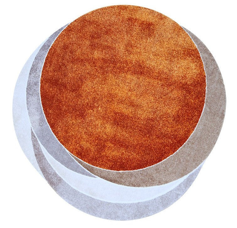 Modern Rugs in Bedroom, Round Modern Rugs in Dining Room, Large Rugs Under Sofa, Modern Rugs under Coffee Table, Orange Modern Area Rugs