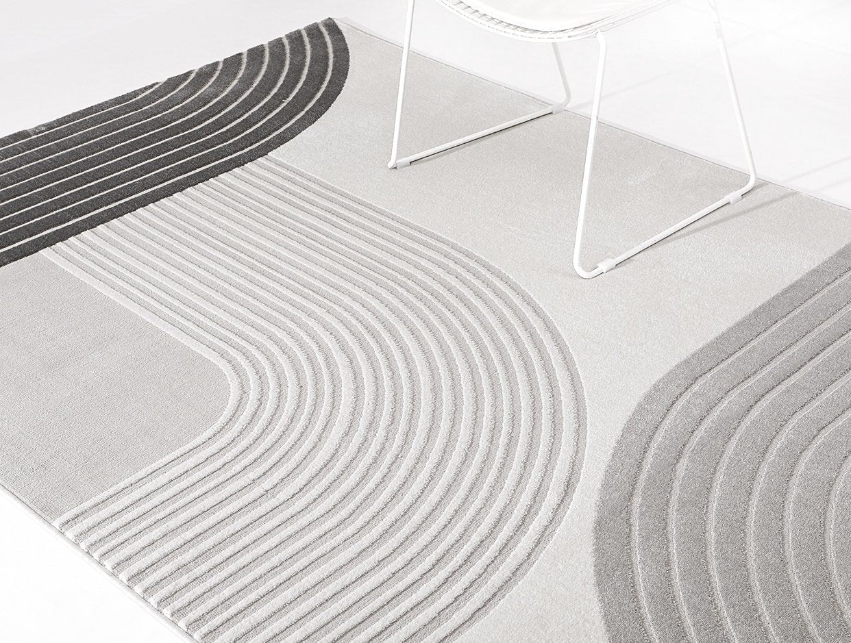 Abstract Modern Rugs for Living Room, Large Grey Rugs, Contemporary Area Rugs for Bedroom, Dining Room Floor Rug, Large Floor Rugs for Office