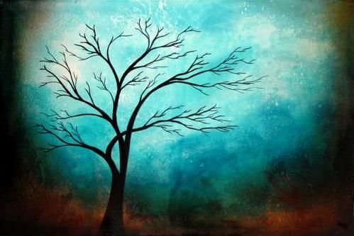 Simple Acrylic Abstract Painting Ideas, 30 Easy Tree Painting Ideas for Beginners, Easy Landscape Painting Ideas
