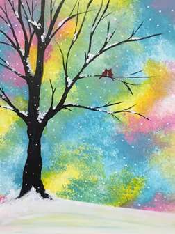 How to paint colorful tree, Painting for beginners acrylic easy, Acrylic  Painting #scenerydrawing #acrylicpainting, How to paint colorful tree, Painting for beginners acrylic easy