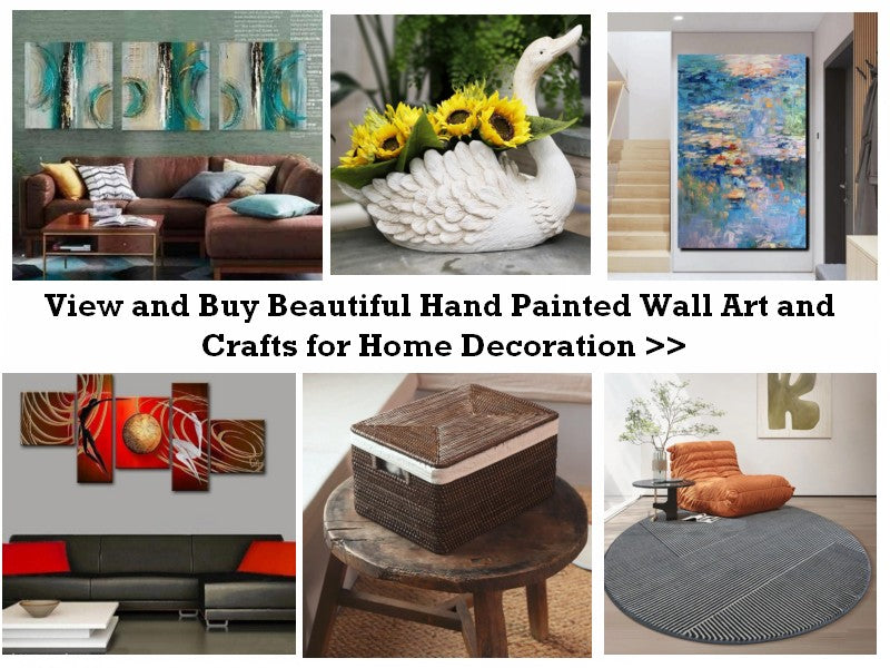 View and buy beautiful hand painted wall art and crafts for home decoration