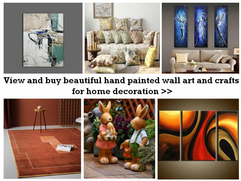 View and buy beautiful hand painted wall art and crafts for home decoration