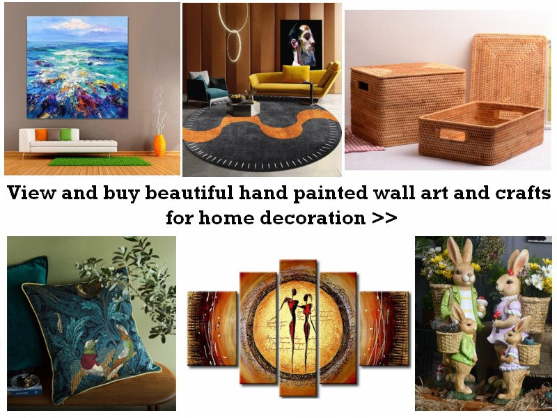 View and buy beautiful hand painted wall art and crafts for home decoration