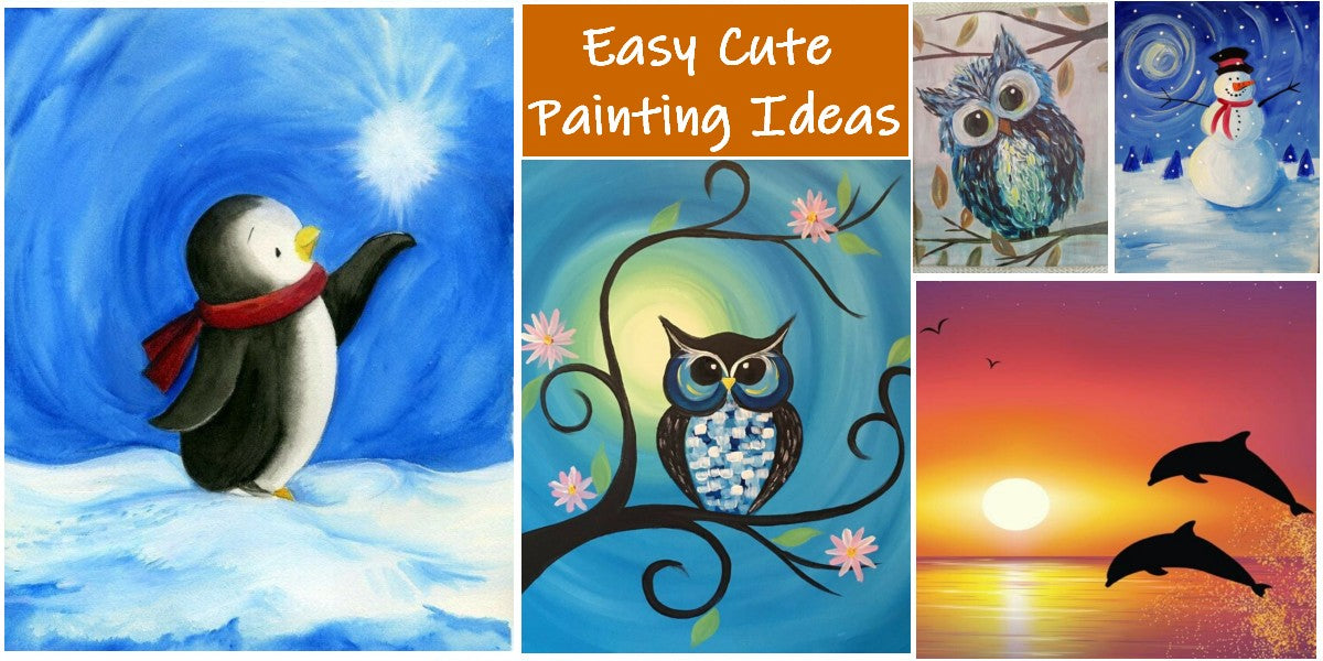 Easy Abstract Painting on Canvas, Simple DIY Acrylic Wall Art Ideas, Easy DIY Cartoon Painting Ideas for Kids, Beginners Easy Paintings, Simple Cute Easy Painting Ideas for Beginners