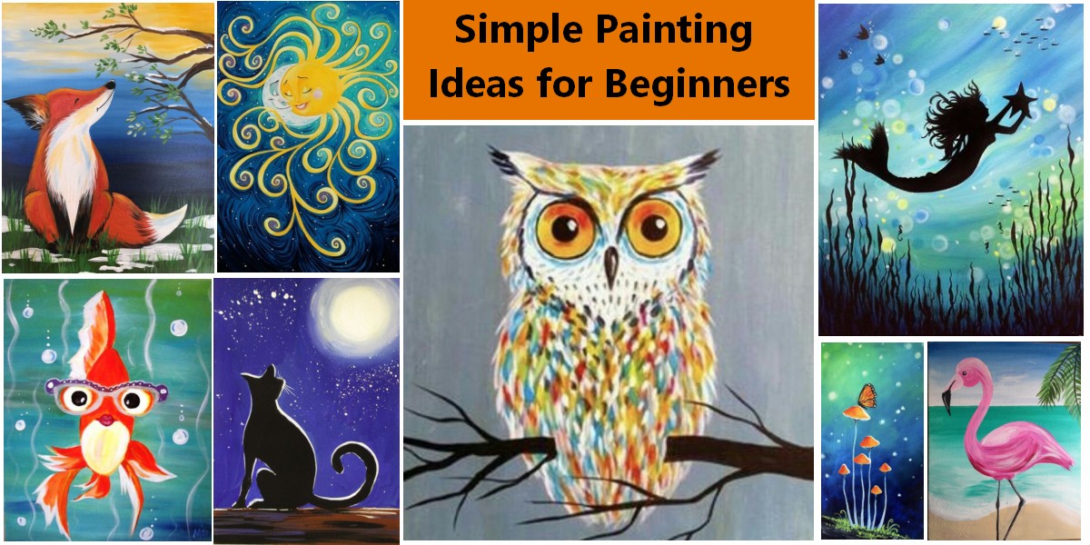 Easy DIY Cartoon Painting Ideas for Kids, Beginners Easy Paintings