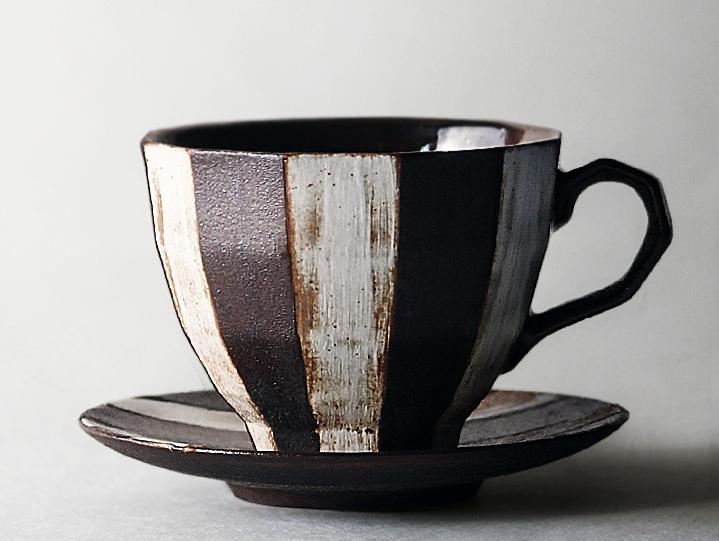 Cappuccino Coffee Cup, Creative Pottery Mugs, Handmade Ceramic Mugs, Unique Ceramic Coffee Mugs for Cafe, Latte Coffee Cups
