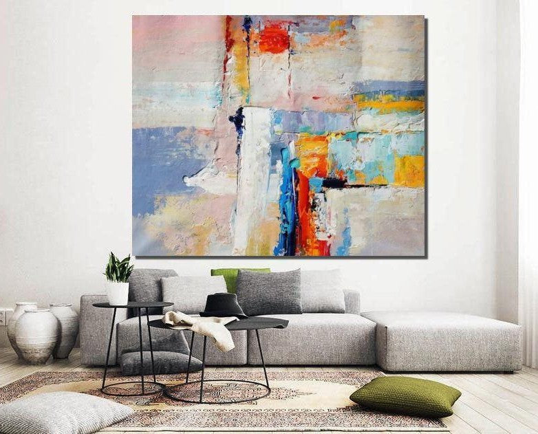 Large Paintings for Dining Room, Living Room Canvas Painting, Contemporary Abstract Art, Simple Acrylic Painting