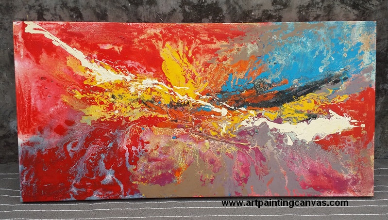 abstract painting, canvas artwork, large painting