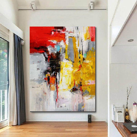 Acrylic Paintings on Canvas, Large Paintings Behind Sofa, Abstract Pai –  Paintingforhome