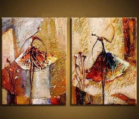 Abstract Acrylic Paintings, Ballet Dancer Painting, Canvas Painting fo –  Art Painting Canvas