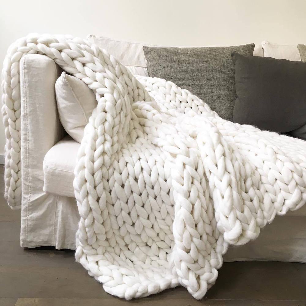 Arm Knit Blanket Arm Crochet Blanket Chunky Arm Knit Blanket Arm Blanket Metfine