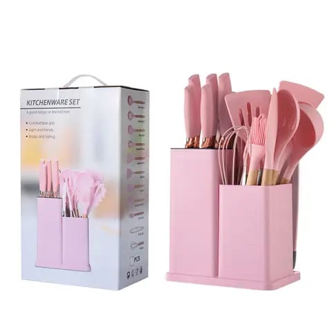 12-PIECE PINK SILICONE KITCHEN UTENSILS SET – Dito Furn