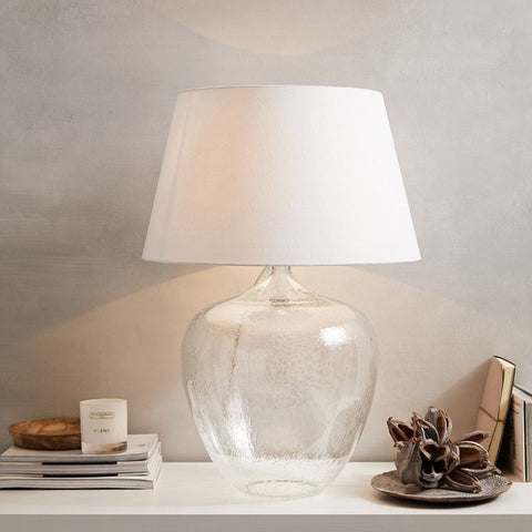 Table Lamp With Glass Base