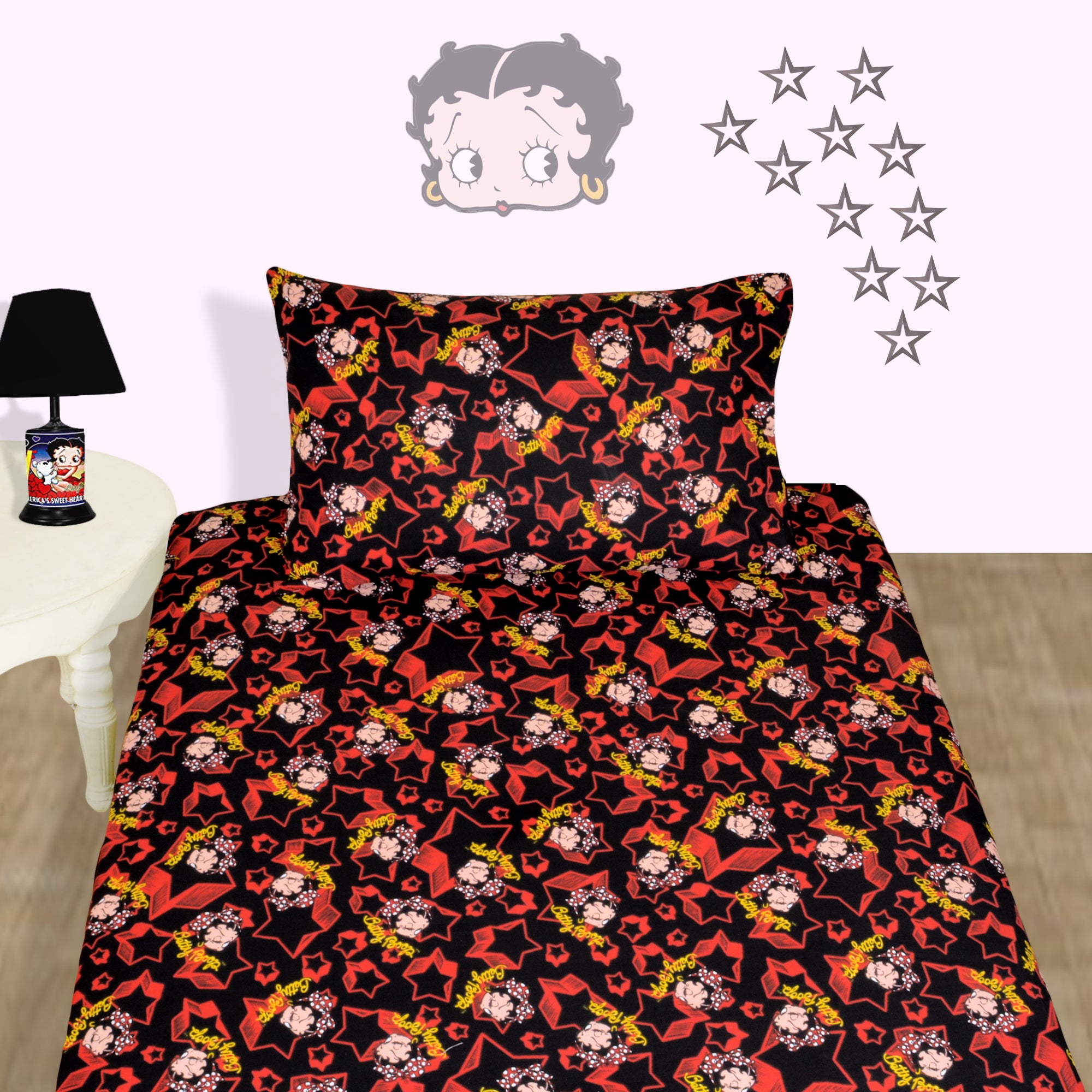 Betty Boop Classic Character Bed Sheet With Pillow Case Homsstore