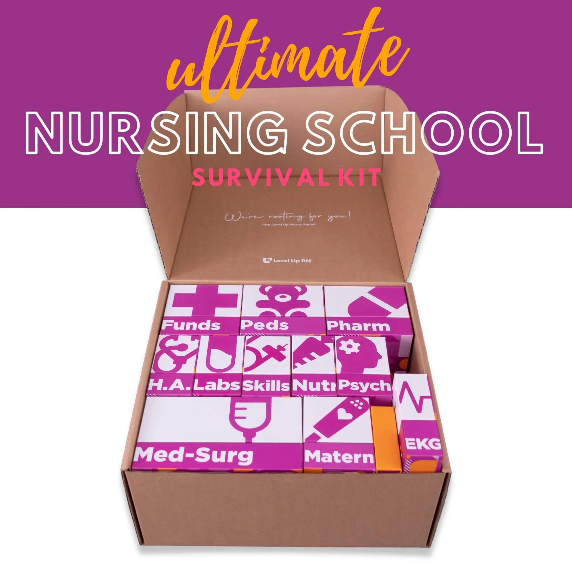 The Ultimate Nursing School NCLEX Survival Kit Flashcards LevelUpRN