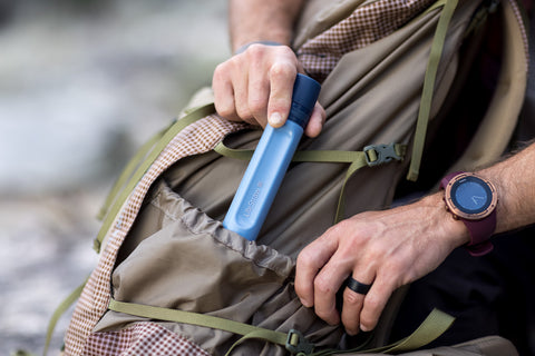 LifeStraw in backpack