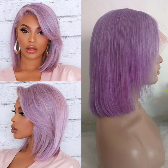 lilac bob wig