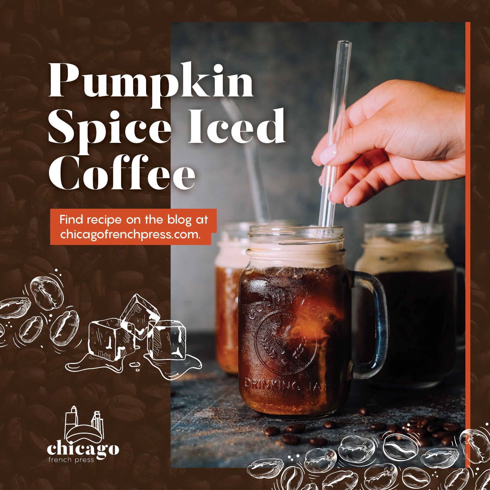 Recipe: Pumpkin Spice Iced Coffee - Chicago French Press