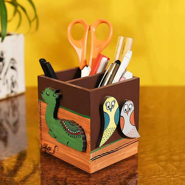 Hand crafted pen holder