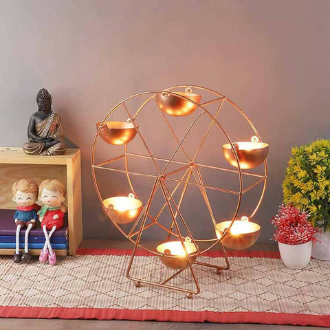 Wheel Revolving Tealight Holder