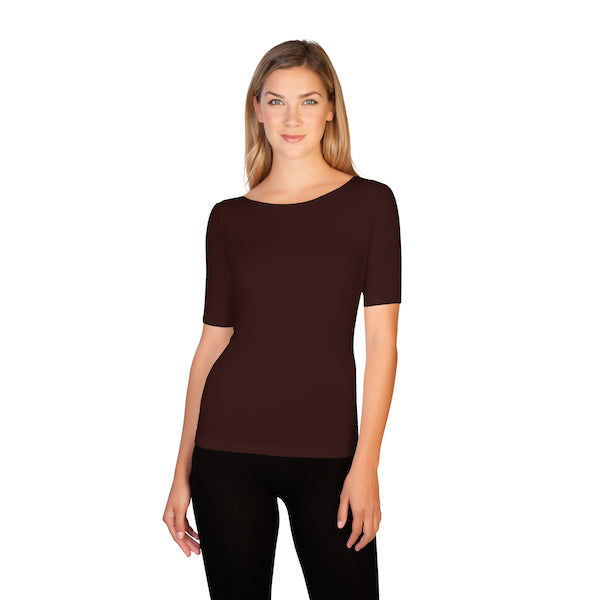 Reversible Scoop Neck 1/2 Sleeve Tee – skinnytees