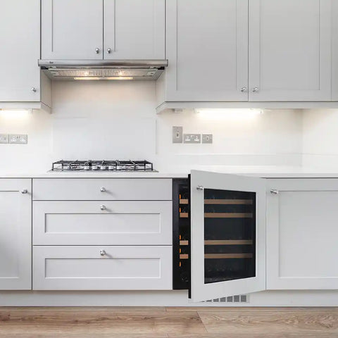 A kitchen specific red wine fridge