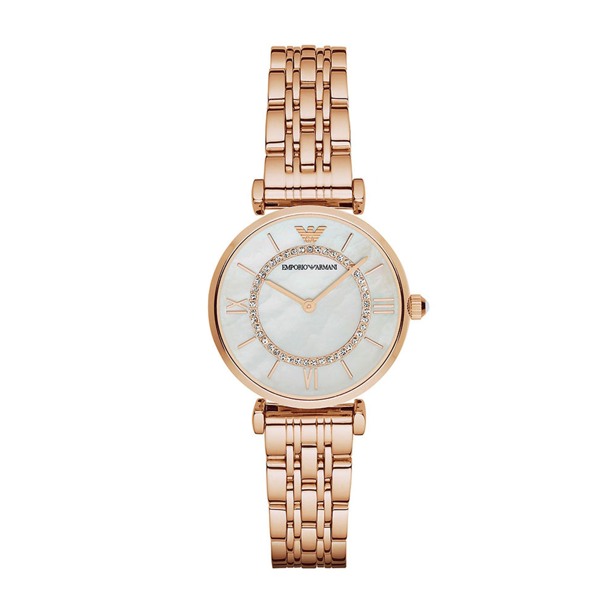 ar1909 armani rose gold ladies watch