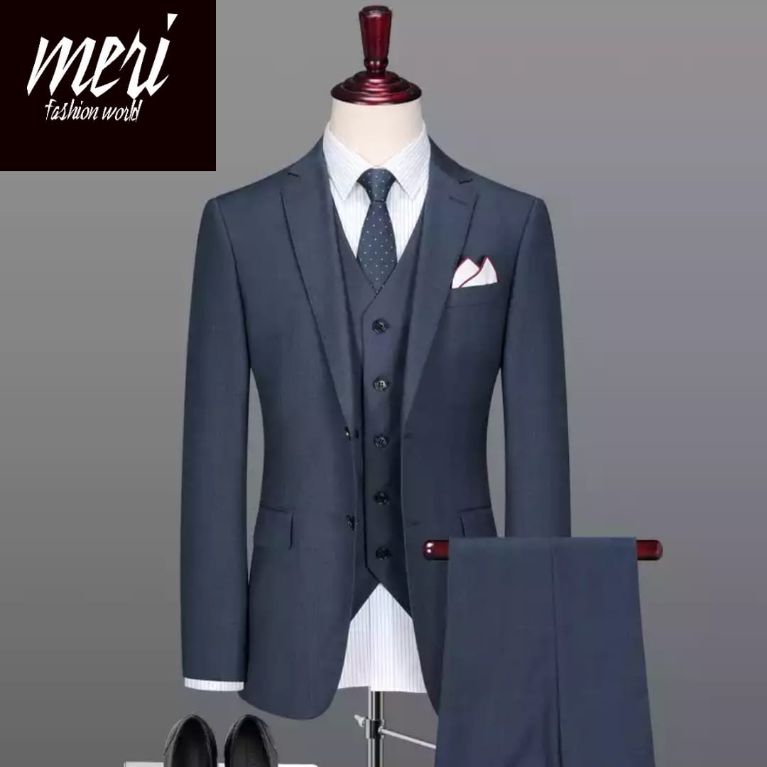 blue grey suit