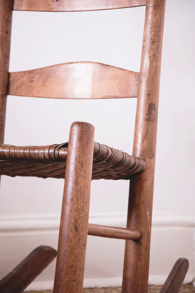 Ladder Back Antique rocking chair