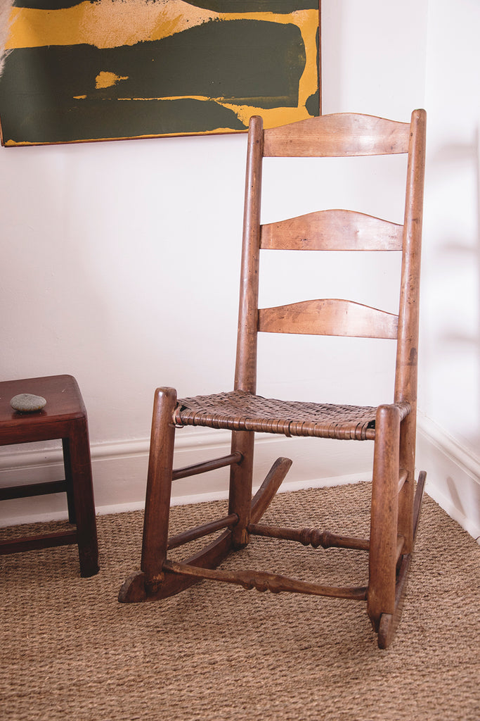 Ladder Back Antique rocking chair