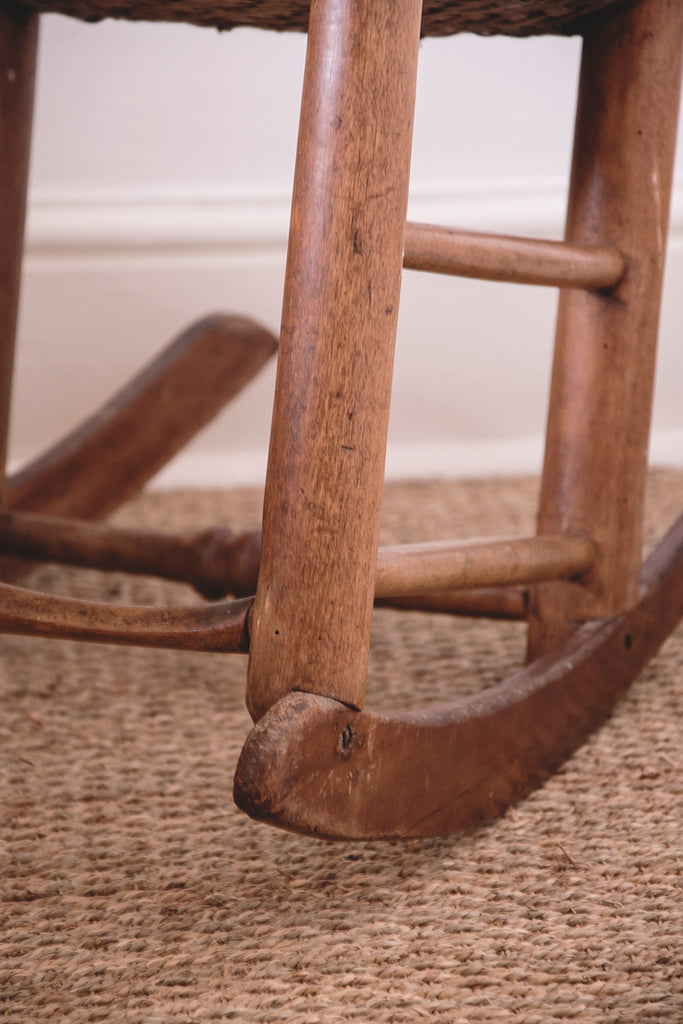 Ladder Back Antique rocking chair