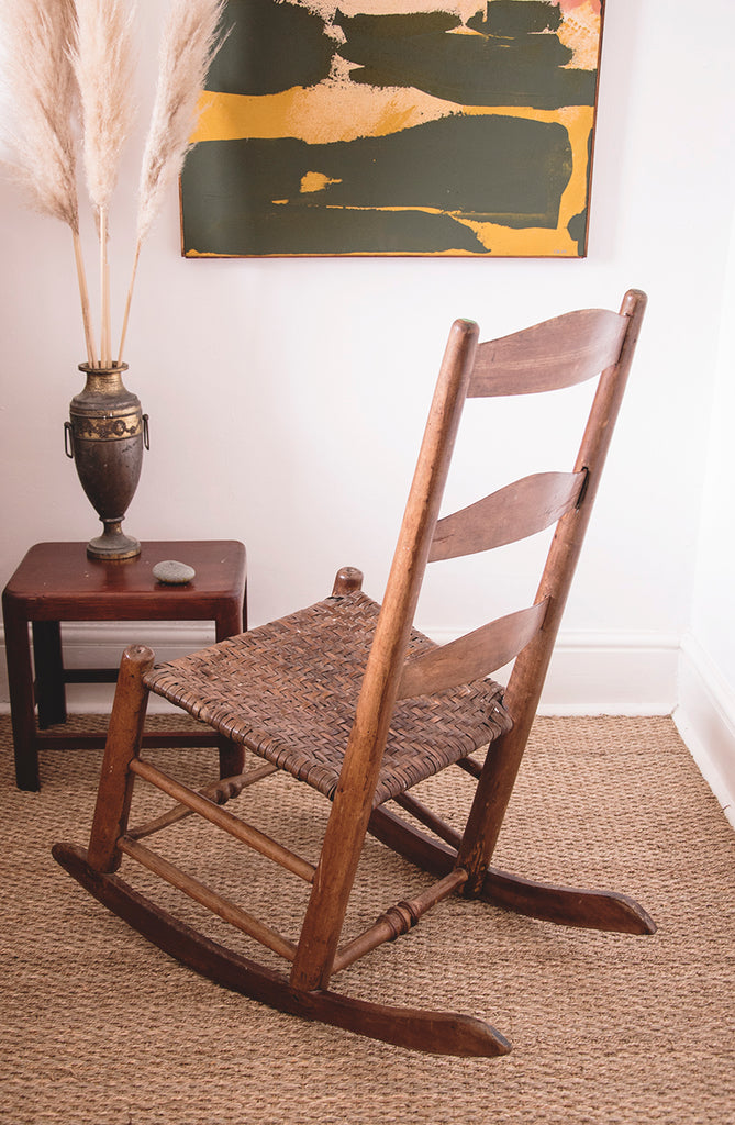 Ladder Back Antique rocking chair