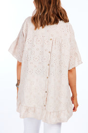 Highness broderie anglaise tunic - Natural