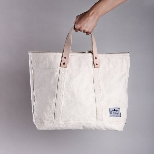 EAST-WEST COTTON CANVAS TOTE BAG | CASUAL to FANCY