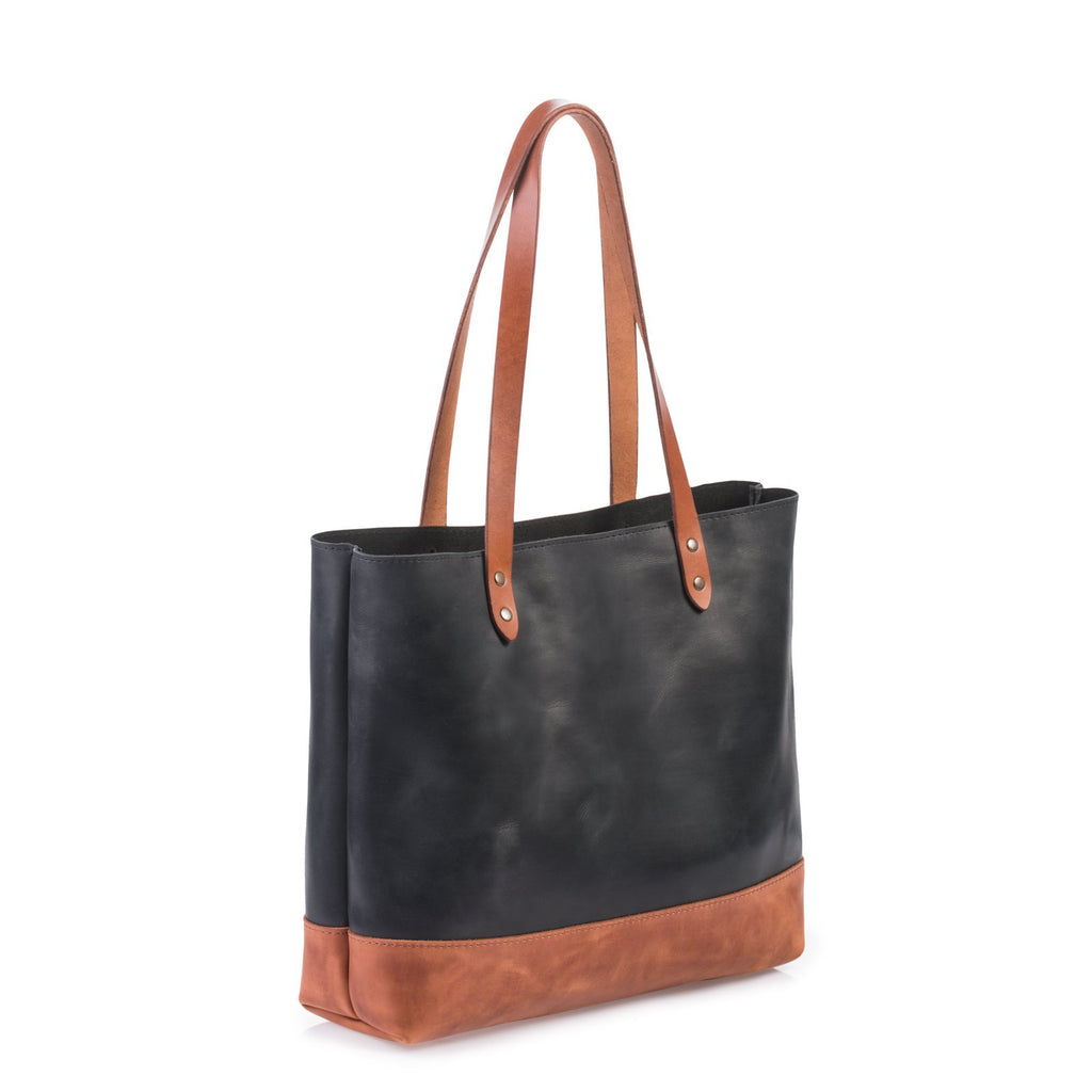 CLASSIC LEATHER TOTE FOR WORK AND TRAVEL | CASUAL to FANCY