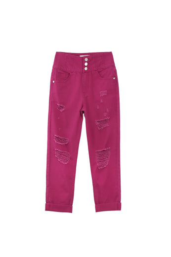 GB Big Girls 7-16 Wide Leg Denim Cargo Pants