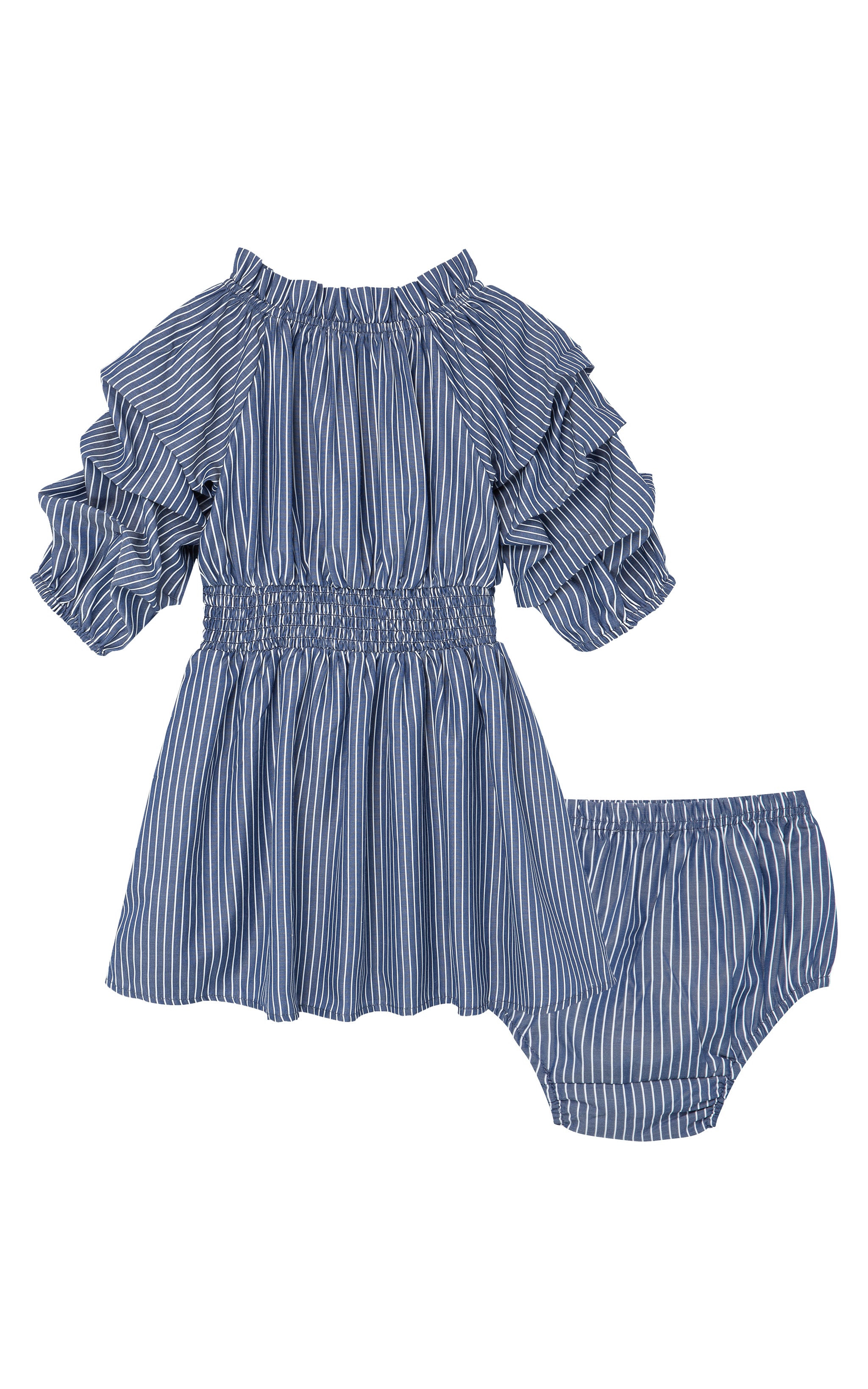 Tacked Smocked Waist Dress | 12-24M