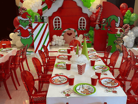 Grinch birthday party decoration ideas