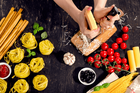 Indoor picnic food preparations