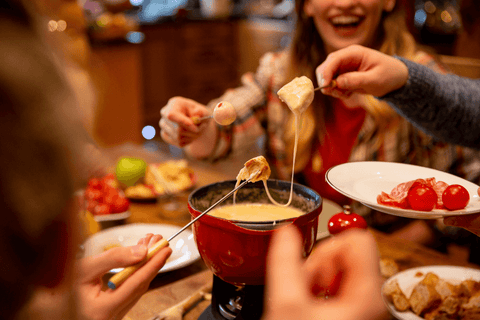 Fondue night for a New Year's Eve Party