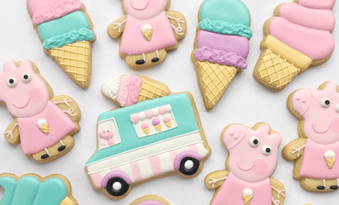 Peppa Pig party cookies