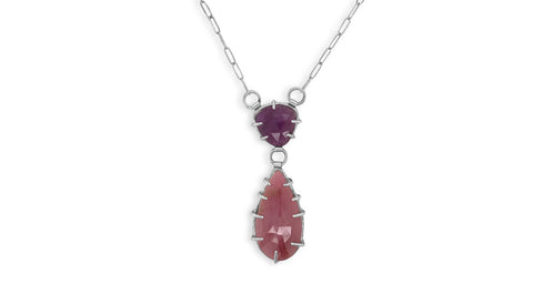 Ruby And Pink Sapphire Necklace