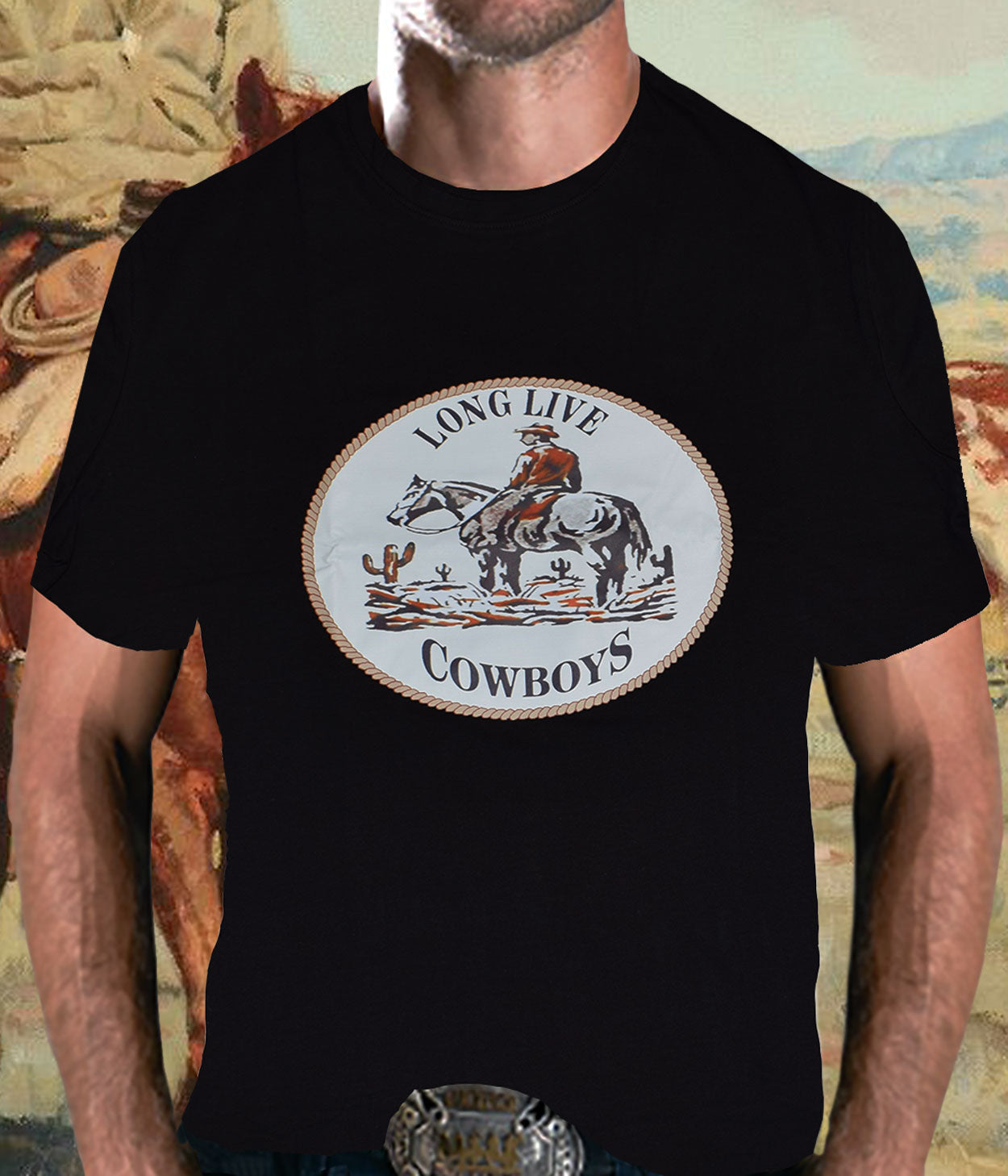 ''Premium Southwest T-SHIRTs- Cowboy, XX-Large''